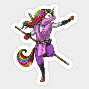 Unicorn Ninja Samurai Sticker